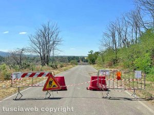 Viterbo - Castel d'Asso - Strada Freddano tagliata in due