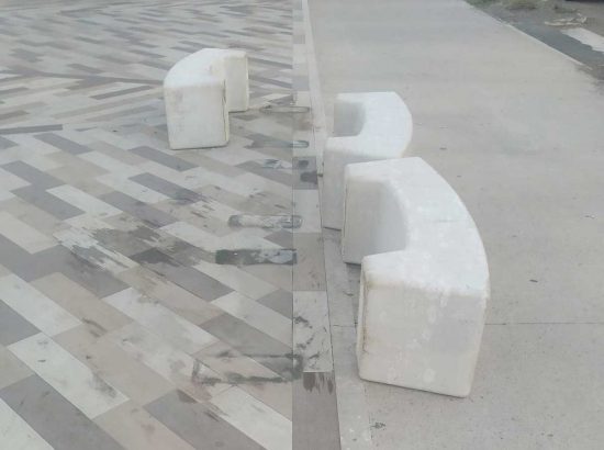 Montalto di Castro - Panchine vandalizzate