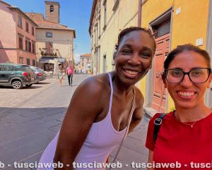 La tennista statunitense Venus Williams a Bagnoregio