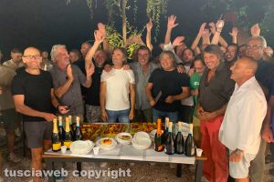 I festeggiamenti degli amici del Casaletto