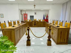 Bassano in Teverina - La sala consiliare