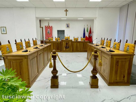 Bassano in Teverina - La sala consiliare