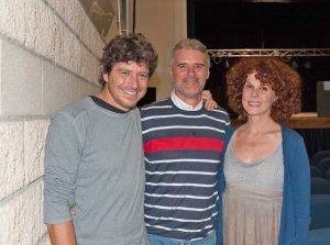 Carbognano - Teatro Bianconi - Da sinistra Michele La Ginestra, Giuseppe Magagnini e Edy Angelillo