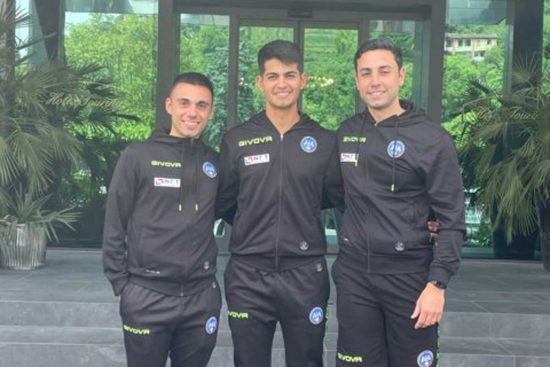 Sport - Calcio - Luca Granata, Gerardo Simone Caruso e Francesco Raccanello
