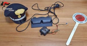 Faleria - Carabinieri - I dispositivi sequestrati