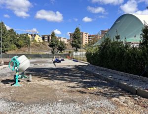 Viterbo - I lavori al parcheggio del Pilastro