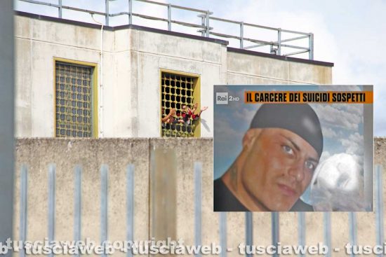 Il carcere di Viterbo - Nel riquadro Andrea Di Nino