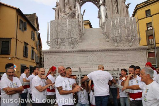 Viterbo - Macchina di Santa Rosa - Dies Natalis la prova per le vie della città