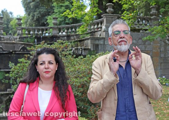 Viterbo -Presentazione seconda edizione del Festival Lante by Ance - Da sinistra Chiara Frontini e Alfonso Antoniozzi