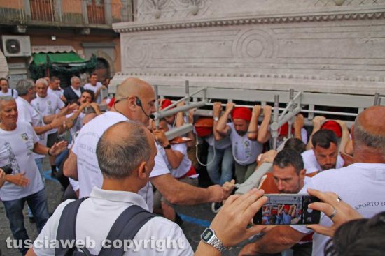 Viterbo - Macchina di Santa Rosa - Dies Natalis la prova per le vie della città