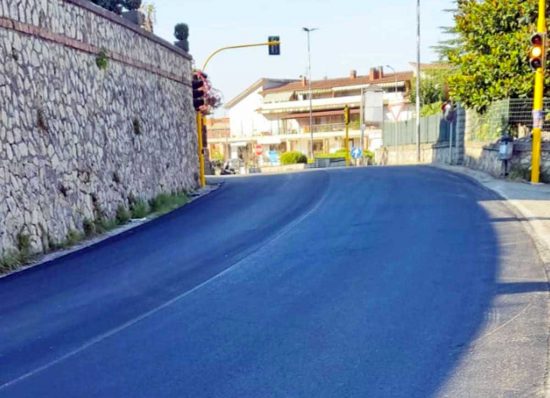 I lavori sulla Sp Gallesana