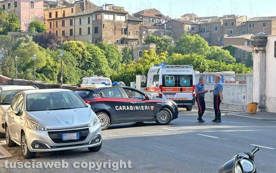 Civita Castellana - Vigili del fuoco, carabinieri e 118 a Ponte Clementino 
