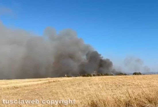 Incendio a Tuscania