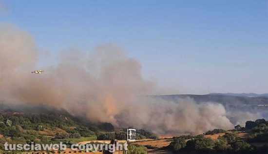 Incendio a Tuscania 