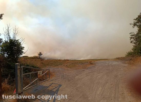 Incendio a Cesano