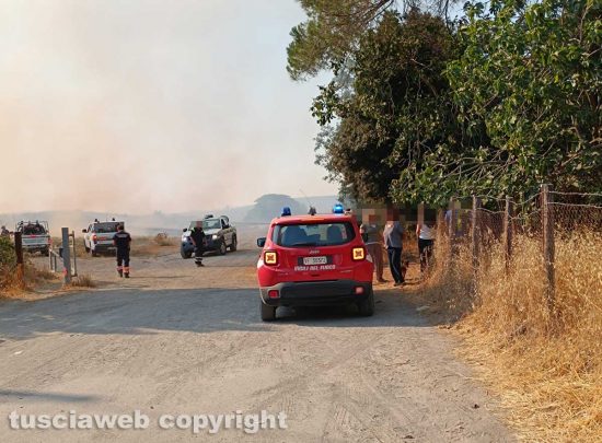 Incendio a Cesano