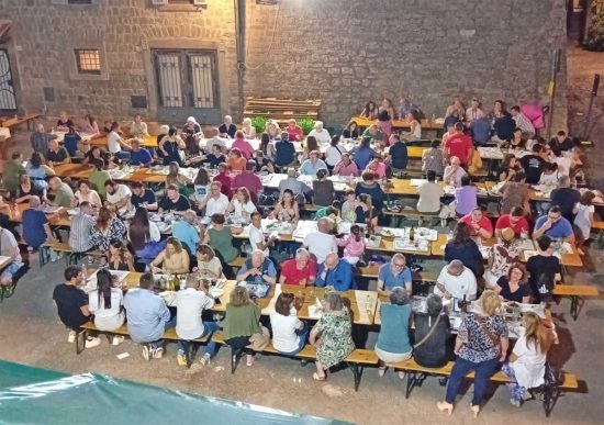 Viterbo - Cena della parrocchia di Sant'Andrea e del comitato festeggiamenti di Pianoscarano