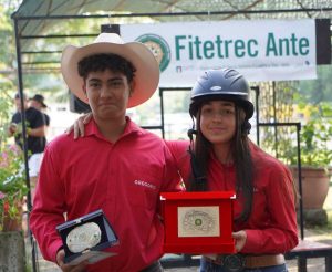 Montefiascone - Campionato regione Lazio Gimkana Western 2024 - Da sinistra Gregorio Cornara e Giorgia Mattei