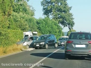 Capranica - Scontro sulla Cassia sud