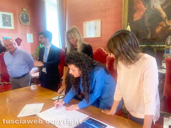 Viterbo - La firma e la convenzioni sulle strategie territoriali