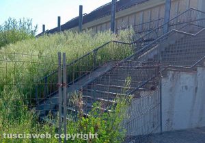 Viterbo - Cimitero San Lazzaro - Transenne alle scale