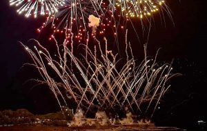 Uno dei fuochi d'artficio della Pirotecnica Poleggi di Canepina