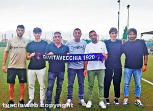 Civitavecchia - I presidenti Presutti e Mecozzi, il tecnico Castagnari con i nuovi acquisti