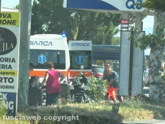 Civita Castellana - Auto contro moto in località Sassacci