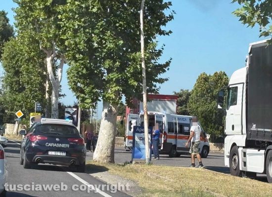 Civita Castellana - Auto contro moto in località Sassacci