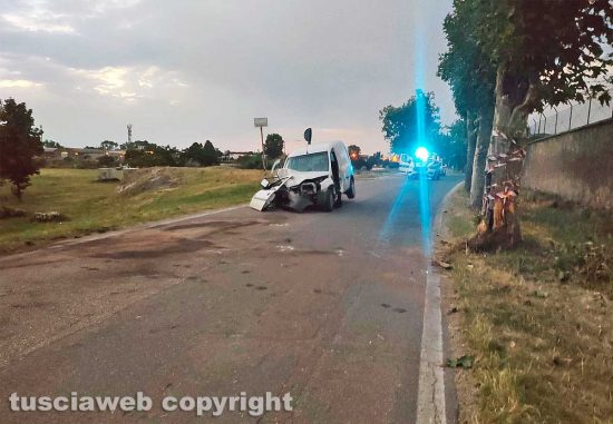 Viterbo - Incidente mortale in strada Terme