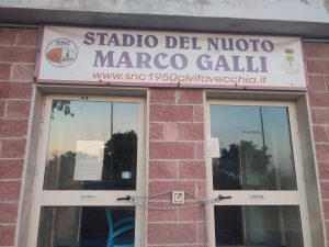 Civitavecchia - I sigilli allo Stadio del Nuoto