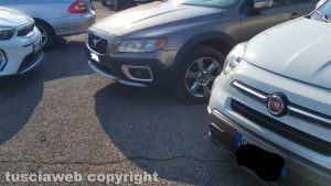 Viterbo - Sosta selvaggia al parcheggio di Belcolle