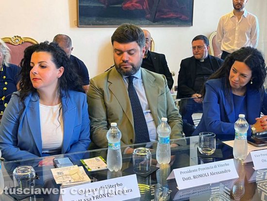 Viterbo - La commissione regionale "Speciale Giubileo 2025" - Chiara Frontini, Alessandro Romoli e Antonella Sberna