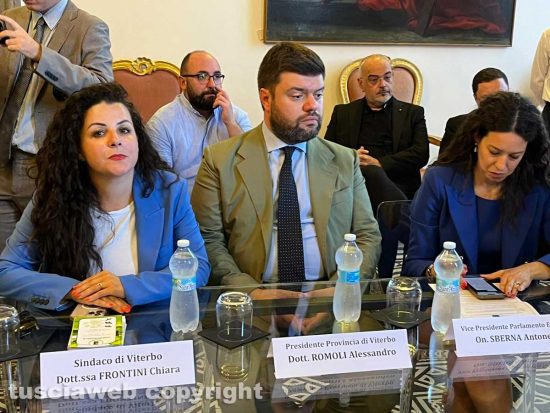 Viterbo - La commissione regionale "Speciale Giubileo 2025" - Chiara Frontini, Alessandro Romoli e Antonella Sberna
