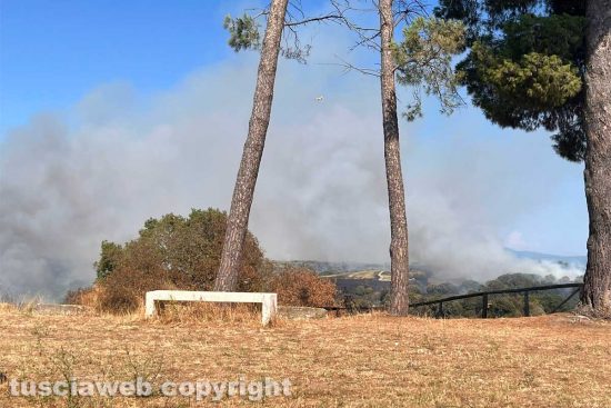 Incendio a Tuscania