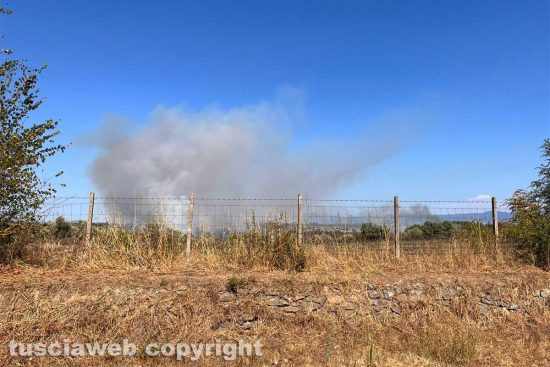 Incendio a Tuscania