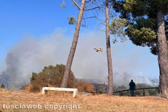 Incendio a Tuscania
