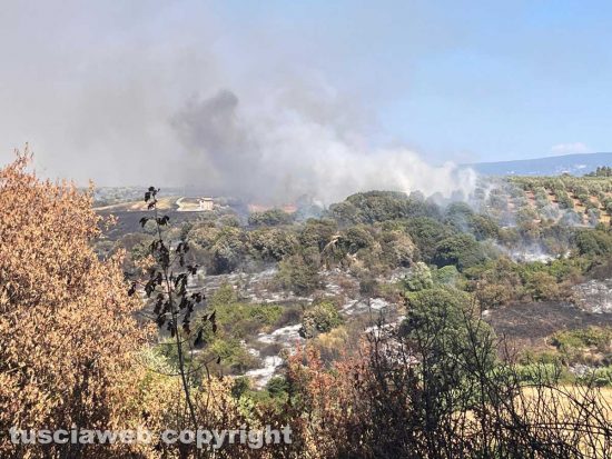 Incendio a Tuscania