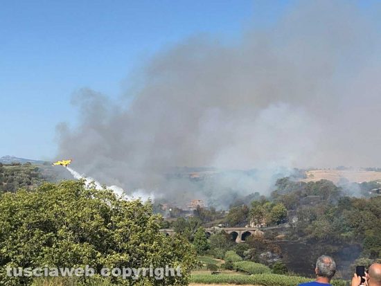 Incendio a Tuscania