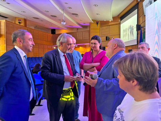 Roma - La carovana di Destinazione Capo Nord incontra il presidente della Regione Lazio Francesco Rocca
