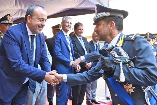Roma - Antonello Aurigemma e il comandante regionale della guardia di finanza del Lazio 