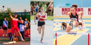 Sport - Atletica leggera - Giuseppe Guerra, Erica Ciatti ed Elena Vergaro