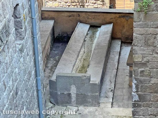 Viterbo - Il lavatoio del ponte del Duomo