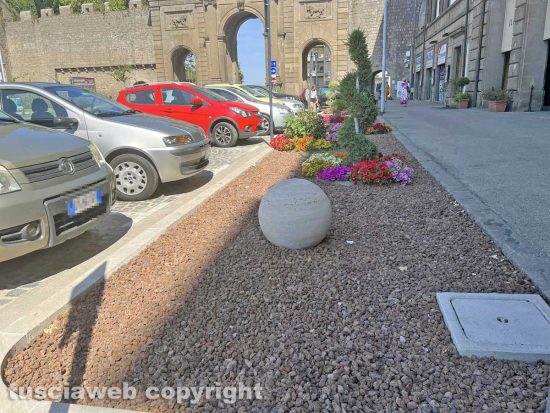 Viterbo - L’aiuola posacenere di piazza della Rocca