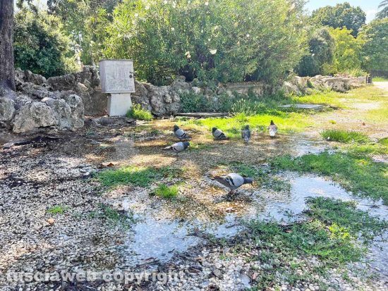 Viterbo - La perdita d'acqua a Pratogiardino Lucio Battisti