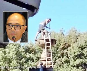 Viterbo - Il giovane operaio che ha rischiato la vita - Nel riquadro Fabio Turco