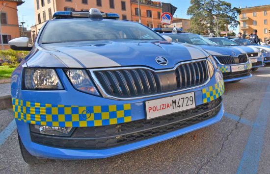 Polizia stradale in centro