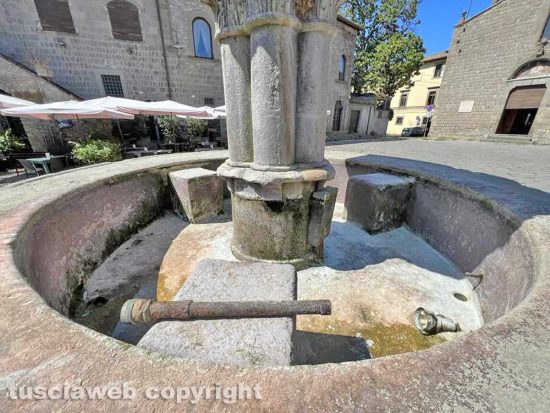 Viterbo - La fontana di piazza del Gesù