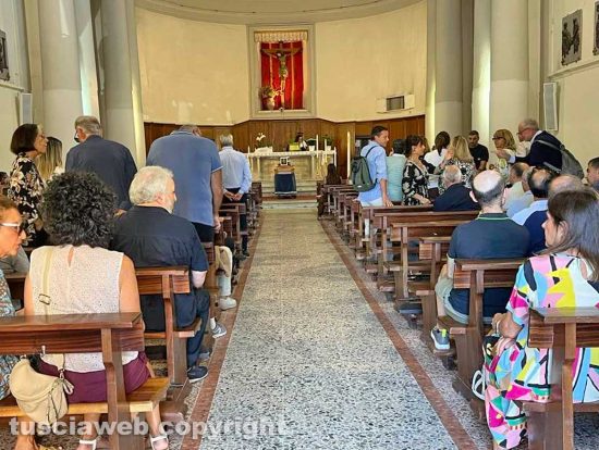 Viterbo - I funerali di Fabio Caroli