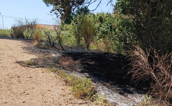 Corchiano - Incendio in via Fabrica di Roma